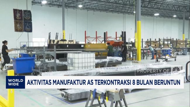 Video: Aktivitas Manufaktur AS Terkontraksi 8 Bulan Beruntun