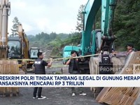 Video: Bareskrim Polri Tindak Tambang Ilegal di Gunung Merapi