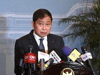 Mantan Menteri Perhubungan, Ignasius Jonan usai menemui Presiden Prabowo Subianto di Istana Merdeka, Jakarta, Senin (3/11/2025). (Dok. BPMI Sekretariat Presiden)