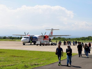 Viral Baling-baling Pesawat Diikat Pakai Kabel Tie, Wings Air Klarifikasi