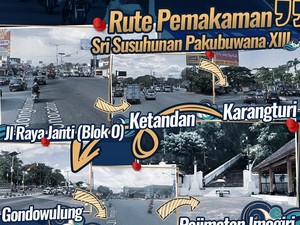Rute Iringan Pemakaman Paku Buwono XIII ke Imogiri, Hindari Jalur Ini Dab!