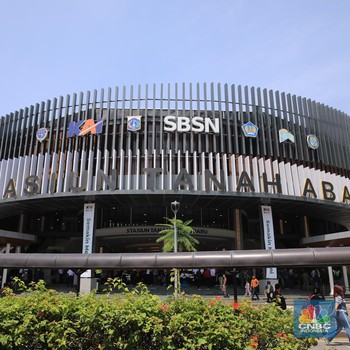 Detik-Detik Prabowo Tekan Tombol Resmikan Stasiun Tanah Abang Baru