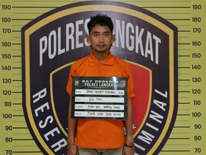 Tampang Pria Perkosa-Peras Mahasiswi Kenalan dari Aplikasi Kencan di Langkat