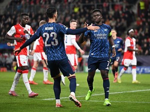 Slavia Vs Arsenal: Penalti Saka Bawa The Gunners Unggul di Babak I