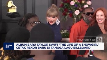 Video: Album Baru Taylor Swift 'The Life of a Showgirl' Cetak Rekor 