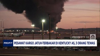 Video: Pesawat Kargo Jatuh & Terbakar di Kentucky AS, 3 Orang Tewas