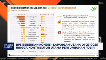 Video: Kulik Data BPS Q3-2025, Ini Lapangan Usaha Yang Tumbuh Positif