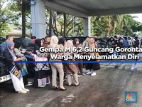 Video: Gempa M 6,2 Guncang Gorontalo, Warga Menyelamatkan Diri
