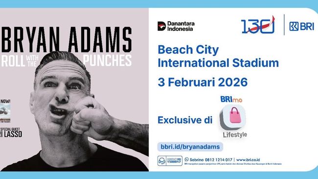 Bryan Adams Konser di Jakarta, Tiketnya Bisa Beli di BRImo
