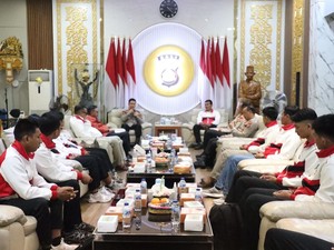 Kapolda Bali Terima Tim Kempo Seusai Berlaga di PON Beladiri 2025