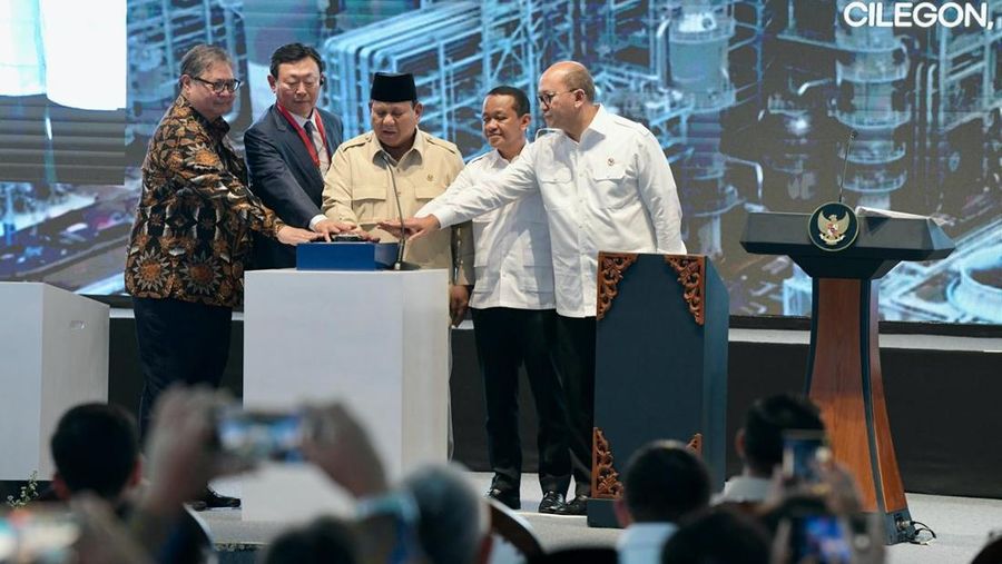 Presiden Prabowo Resmikan Pabrik Hilirisasi Migas Terbesar di Asia Tenggara, Kamis (6/11/2025). (Istimewa)