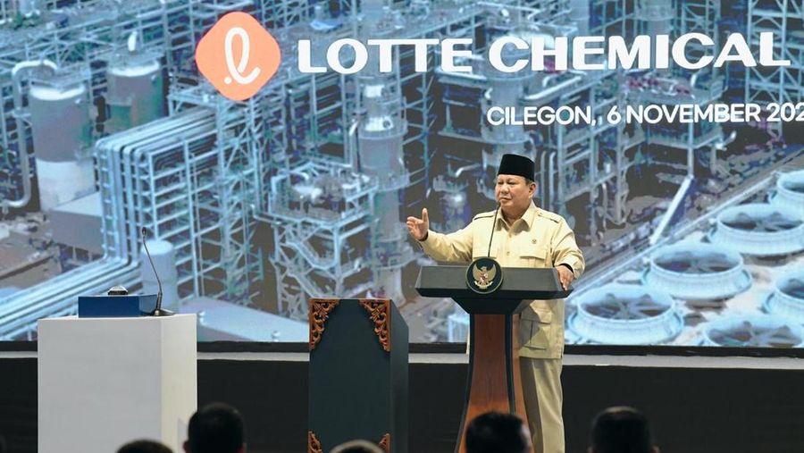 Presiden Prabowo Resmikan Pabrik Hilirisasi Migas Terbesar di Asia Tenggara, Kamis (6/11/2025). (Istimewa)