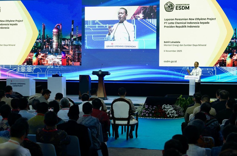 Presiden Prabowo Resmikan Pabrik Hilirisasi Migas Terbesar di Asia Tenggara, Kamis (6/11/2025). (Istimewa)