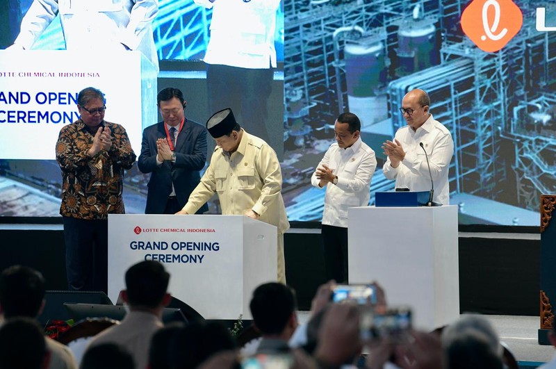 Presiden Prabowo Resmikan Pabrik Hilirisasi Migas Terbesar di Asia Tenggara, Kamis (6/11/2025). (Istimewa)