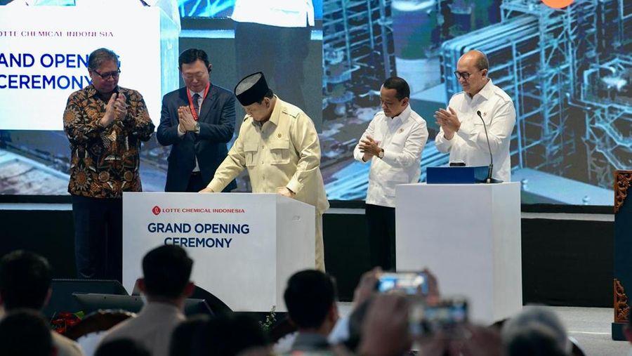 Presiden Prabowo Resmikan Pabrik Hilirisasi Migas Terbesar di Asia Tenggara, Kamis (6/11/2025). (Istimewa)