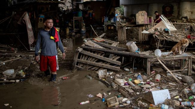 Potret Terkini Kehancuran Tetangga RI Dihantam Petaka Topan Kalmaegi