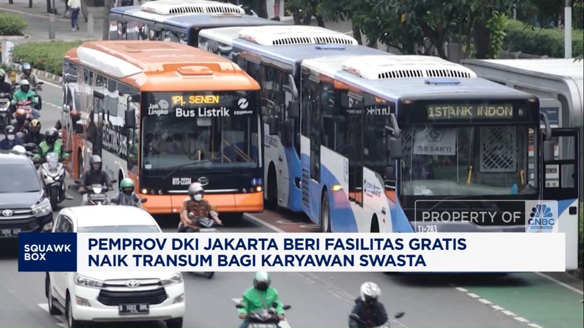 Video: Gratis Naik Transum Bagi Karyawan Swasta Jakarta, Ini Syaratnya