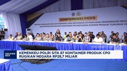 Video: Kemenkeu - Polri Sita 87 Kontainer Produk CPO, Rugikan Rp28,7 M