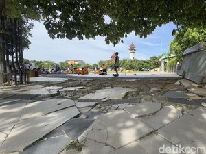 Kondisi Miris Alun-alun Rembang: Berantakan dan Berbahaya