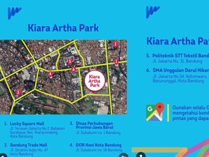 Catat! Ini 6 Lokasi Titik Parkir West Java Festival 2025