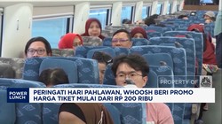 Video: Peringati Hari Pahlawan, Whoosh Beri Promo Harga Tiket