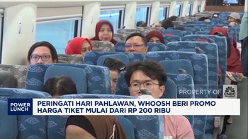Video: Peringati Hari Pahlawan, Whoosh Beri Promo Harga Tiket