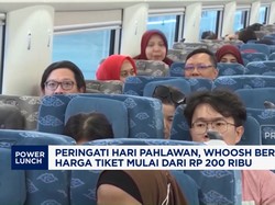 Video: Peringati Hari Pahlawan, Whoosh Beri Promo Harga Tiket