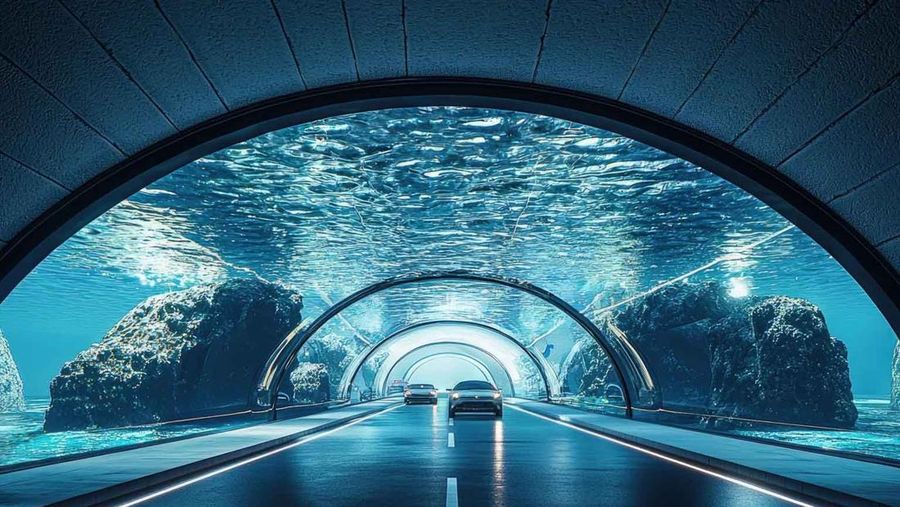 Terowongan bawah laut. (via Shutterstock)