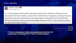 Video: Geram Soal HAM & Israel, Trump Ogah Hadir di KTT G20 Afsel