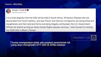 Video: Geram Soal HAM & Israel, Trump Ogah Hadir di KTT G20 Afsel