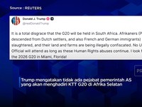 Video: Geram Soal HAM & Israel, Trump Ogah Hadir di KTT G20 Afsel