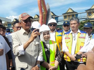 Menteri PU Tinjau Bendung Sei Wampu di Langkat, Bakal Bangun Jaringan Irigasi