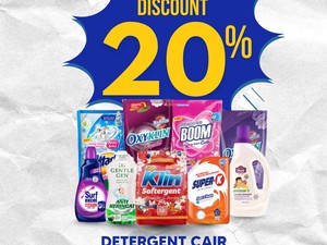 Aneka Detergen Cair Diskon 20% di Transmart Full Day Sale