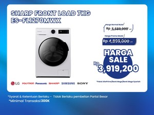 Mesin Cuci Front Load 7KG Cuma Rp 3 Jutaan di Transmart Full Day Sale