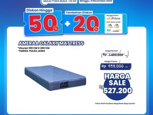 Cuma di Transmart Full Day Sale, Kasur Empuk Mulai Rp 500 Ribuan