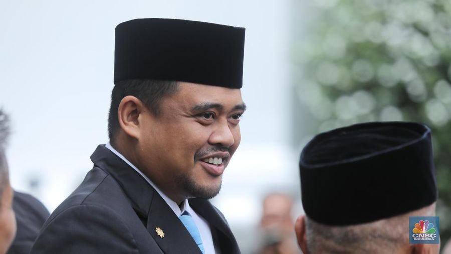 Gubernur Sumatera Utara Bobby Nasution di Istana Negara, Jakarta, Senin (10/11/2025). (CNBC Indonesia/Tri Susilo)