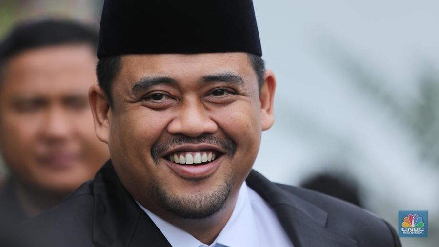 Gubernur Sumatera Utara Bobby Nasution di Istana Negara, Jakarta, Senin (10/11/2025). (CNBC Indonesia/Tri Susilo)