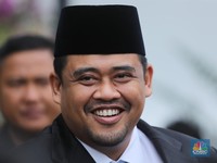 Gubernur Sumatera Utara Bobby Nasution di Istana Negara, Jakarta, Senin (10/11/2025). (CNBC Indonesia/Tri Susilo)