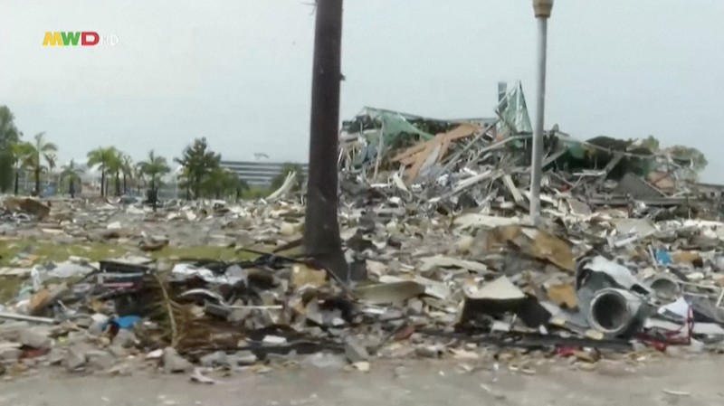 Militer Myanmar hancurkan hampir 150 bangunan di kompleks penipuan perbatasan Thailand, targetkan “pabrik penipuan” bernilai miliaran dolar. (Tangkapan Layar Video AFP/MWD news)