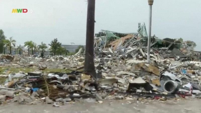 Militer Myanmar hancurkan hampir 150 bangunan di kompleks penipuan perbatasan Thailand, targetkan “pabrik penipuan” bernilai miliaran dolar. (Tangkapan Layar Video AFP/MWD news)