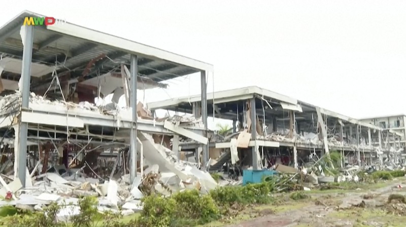 Militer Myanmar hancurkan hampir 150 bangunan di kompleks penipuan perbatasan Thailand, targetkan “pabrik penipuan” bernilai miliaran dolar. (Tangkapan Layar Video AFP/MWD news)