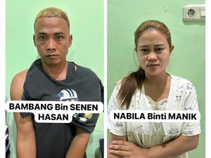Pasutri asal Banyuasin Kompak Curi Motor di Palembang Berujung Ditangkap Polisi