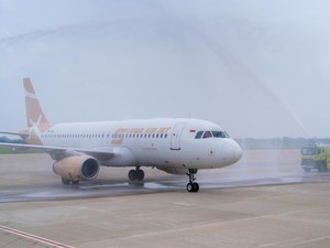 Pesawat Super Air Jet Terbang Perdana ke Kediri, Ada Diskon ke Tempat Wisata