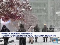 Video: Warga Toronto Sambut Salju Pertama Musim Ini