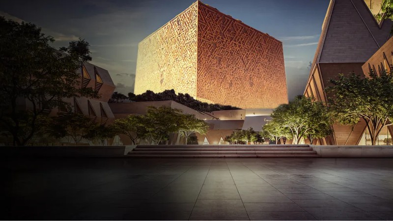 Arab Saudi lanjutkan pembangunan megacity New Murabba di Riyadh dengan ikon The Mukaab setinggi 400 m. Proyek Visi 2030 ini ditarget rampung pada tahun 2030. (Dok. Murabba)