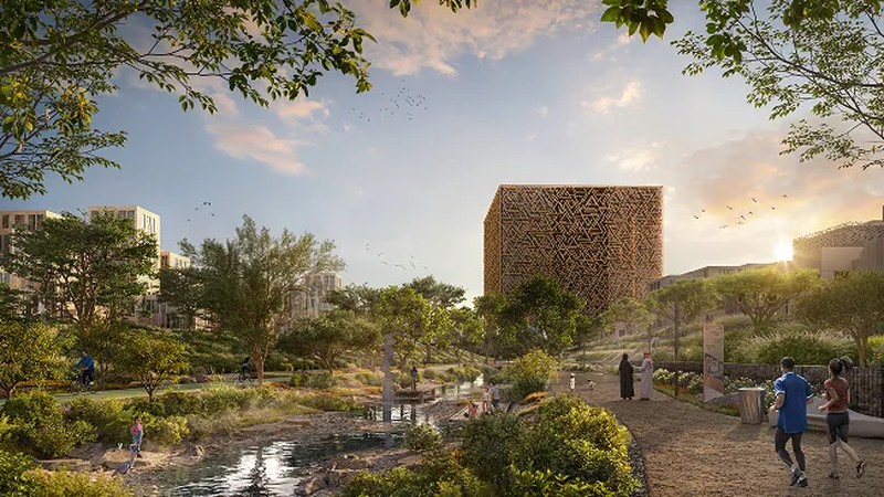 Arab Saudi lanjutkan pembangunan megacity New Murabba di Riyadh dengan ikon The Mukaab setinggi 400 m. Proyek Visi 2030 ini ditarget rampung pada tahun 2030. (Dok. Murabba)