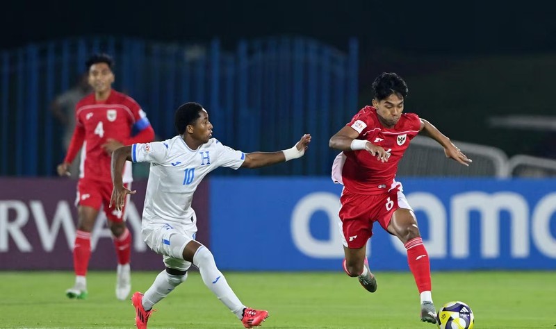 Indonesia vs Hondouras dalam lanjuta Piala DUnia U-17. (Dok. PSSI)