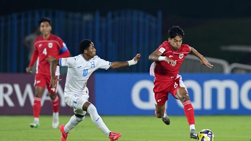 Indonesia vs Hondouras dalam lanjuta Piala DUnia U-17. (Dok. PSSI)