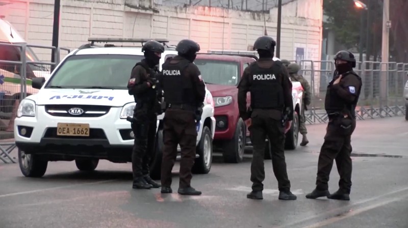 Kerusuhan hebat terjadi di sebuah penjara di kota pelabuhan Machala, Ekuador barat daya, pada Minggu, menewaskan sedikitnya 31 narapidana. (Tangkapan Layar Video Reuters/CANAL RTS)