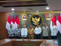 Anak Buah Prabowo Ngumpul-Teken Surat Keputusan di Kantor Zulhas